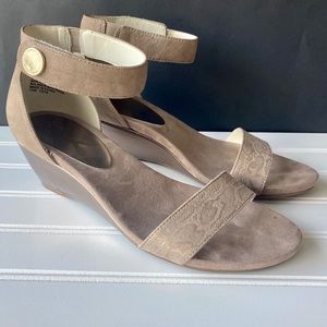 AK Sport Wedge Heels with Ankle Strap Size 8.5